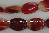 COV129 15.5 inches 13*18mm oval red agate beads wholesale