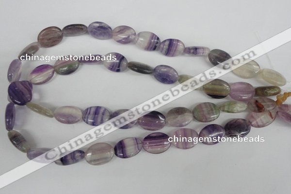 COV135 15.5 inches 13*18mm oval fluorite gemstone beads wholesale