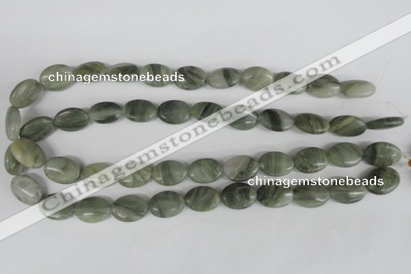 COV136 15.5 inches 13*18mm oval seaweed quartz beads wholesale