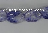 COV143 15.5 inches 13*18mm oval watermelon blue beads wholesale