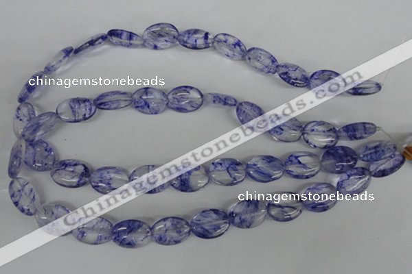 COV143 15.5 inches 13*18mm oval watermelon blue beads wholesale