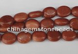 COV15 15.5 inches 8*10mm oval goldstone gemstone beads wholesale