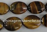 COV151 15.5 inches 15*20mm oval yellow tiger eye beads wholesale