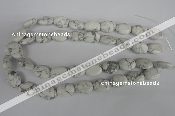 COV155 15.5 inches 15*20mm oval white howlite beads wholesale