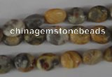 COV26 15.5 inches 8*10mm oval crazy lace agate beads wholesale