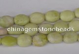 COV29 15.5 inches 8*10mm oval lemon jade gemstone beads wholesale