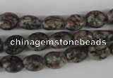 COV31 15.5 inches 8*10mm oval leopard skin jasper beads wholesale