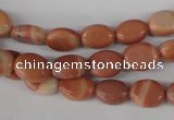 COV33 15.5 inches 8*10mm oval red mud jasper beads wholesale