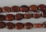 COV36 15.5 inches 8*10mm oval red jasper beads wholesale