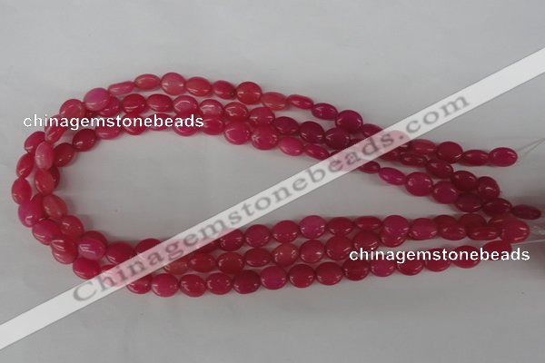 COV40 15.5 inches 8*10mm oval candy jade gemstone beads wholesale