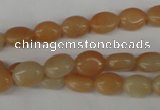 COV47 15.5 inches 8*10mm oval pink aventurine beads wholesale