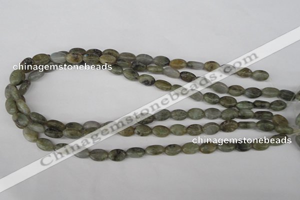 COV51 15.5 inches 8*12mm oval labradorite beads wholesale