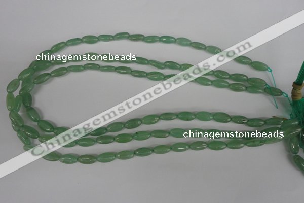 COV59 15.5 inches 6*12mm oval green aventurine beads wholesale