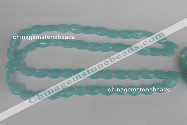 COV61 15.5 inches 10*14mm oval candy jade beads wholesale