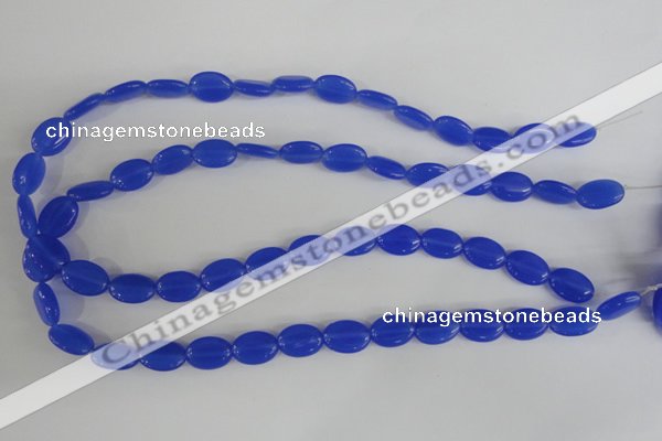 COV64 15.5 inches 10*14mm oval candy jade beads wholesale