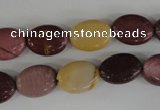 COV78 15.5 inches 10*14mm oval mookaite gemstone beads wholesale