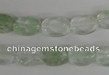 COV92 15.5 inches 10*14mm oval watermelon green beads wholesale