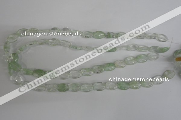 COV92 15.5 inches 10*14mm oval watermelon green beads wholesale