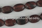 COV95 15.5 inches 10*14mm oval red tiger eye beads wholesale