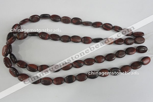 COV95 15.5 inches 10*14mm oval red tiger eye beads wholesale