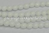 CPB02 15.5 inches 6mm round white porcelain beads wholesale