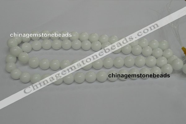 CPB05 15.5 inches 12mm round white porcelain beads wholesale