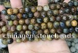 CPB1066 15.5 inches 6mm faceted round natural pietersite beads