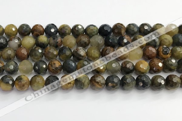 CPB1077 15.5 inches 8mm faceted round natural pietersite beads