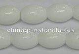 CPB20 15.5 inches 15*20mm rice white porcelain beads wholesale