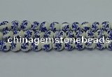 CPB512 15.5 inches 8mm round Painted porcelain beads