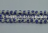 CPB532 15.5 inches 8mm round Painted porcelain beads