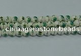 CPB583 15.5 inches 10mm round Painted porcelain beads