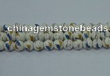 CPB591 15.5 inches 6mm round Painted porcelain beads