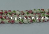 CPB651 15.5 inches 6mm round Painted porcelain beads