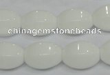 CPB71 15.5 inches 13*18mm rice white porcelain beads wholesale