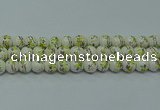 CPB721 15.5 inches 6mm round Painted porcelain beads