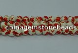 CPB762 15.5 inches 8mm round Painted porcelain beads