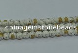 CPB805 15.5 inches 14mm round Painted porcelain beads