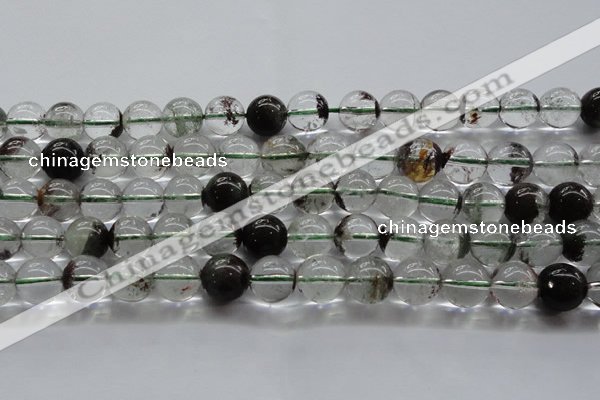 CPC04 15.5 inches 10mm round green phantom quartz beads wholesale