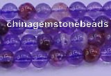 CPC600 15.5 inches 4mm round purple phantom quartz beads