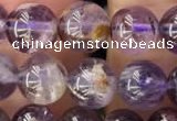 CPC611 15.5 inches 8mm round purple phantom quartz beads