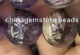 CPC615 15.5 inches 16mm round purple phantom quartz beads