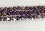 CPC662 15.5 inches 10mm round purple phantom quartz beads