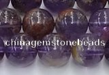 CPC666 15.5 inches 8mm round purple phantom quartz beads wholesale