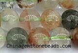 CPC696 15 inches 8mm - 9mm round phantom quartz beads