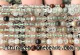 CPC720 15 inches 4mm round natural green phantom quartz beads