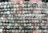 CPC726 15 inches 4mm round green phantom quartz beads wholesale