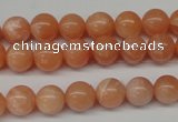 CPE03 15.5 inches 8mm round peach stone beads wholesale