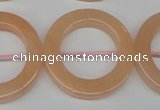 CPE32 15.5 inches 30mm donut peach stone beads wholesale