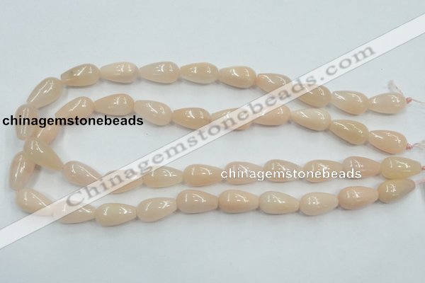 CPI03 15.5 inches 10*20mm teardrop pink aventurine jade beads